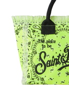 MC2 Saint Barth Colette Fluo Yellow Handbag With Bandanna Print
