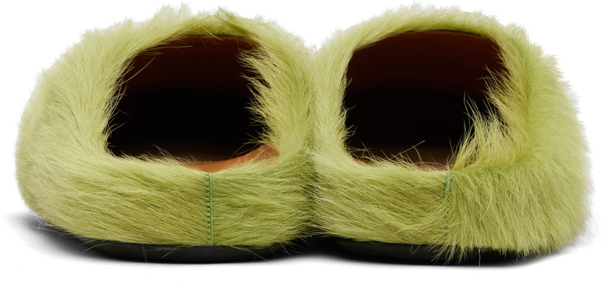 Marni Green Fussbett Sabot Slip-on Loafers