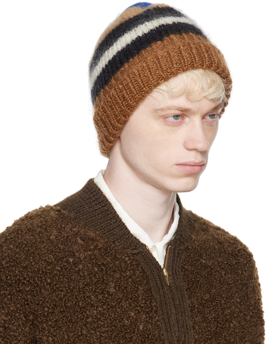 Cordera Brown Striped Beanie CORDERA display picture 1