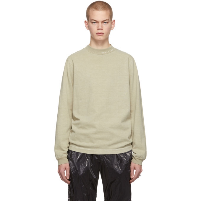 Photo: 1017 ALYX 9SM Taupe Rollneck Long Sleeve T-Shirt