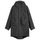 C.P. Company Men's Shell-R Hooded Parka Jacket in Black