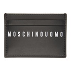 Moschino Black Fantasy Print Card Holder