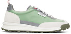 Thom Browne Green Reflective Nylon Tech Sneakers