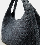 Bottega Veneta Campana Intrecciato Large suede tote bag
