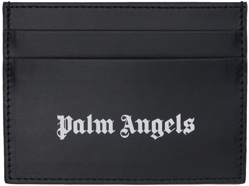 Palm Angels Black Logo Card Holder