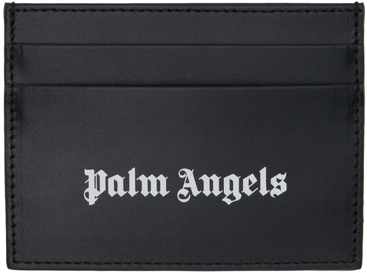 Photo: Palm Angels Black Logo Card Holder