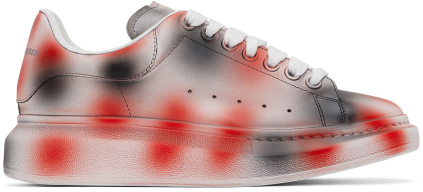 alexander mcqueen sneakers red and white