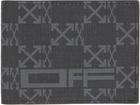 Off-White Black & Gray Monogram Wallet