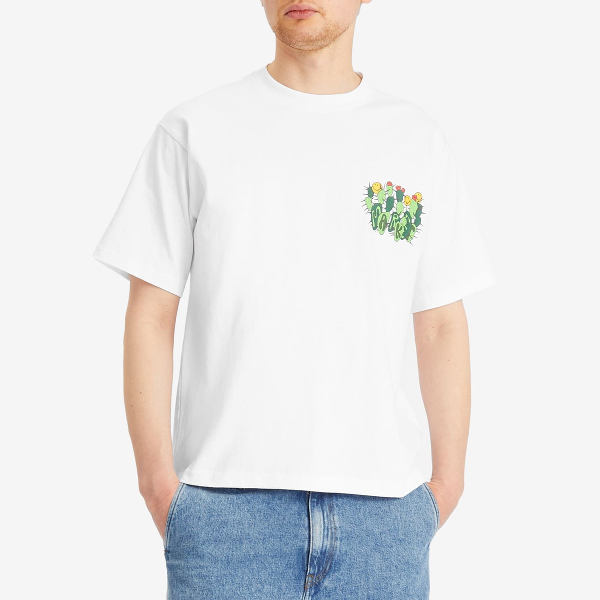 MARKET Men's Smiley Cactus T-Shirt in White