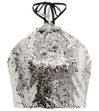 Rodarte - Sequined halterneck crop top