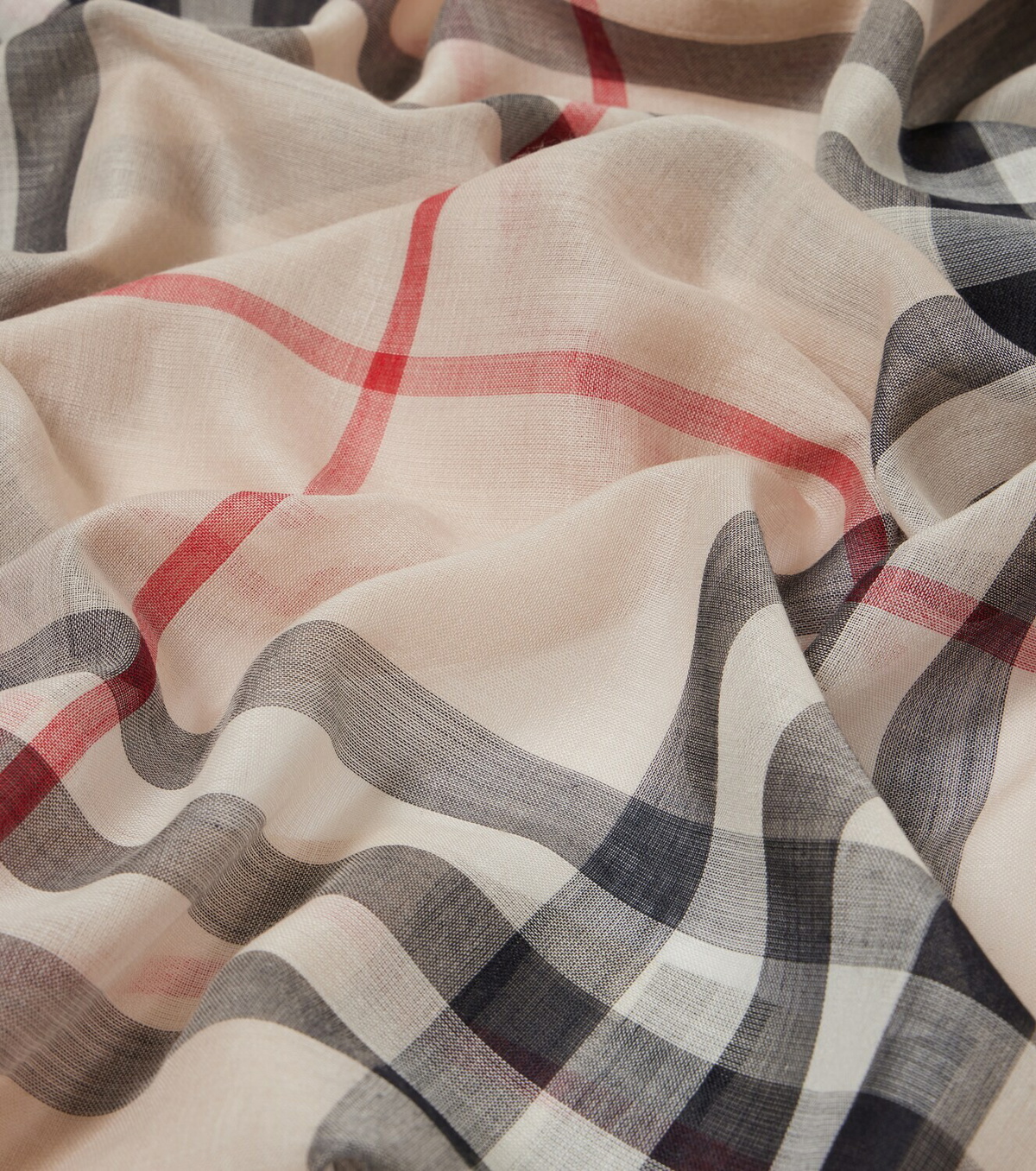 Burberry Burberry Check wool and silk scarf