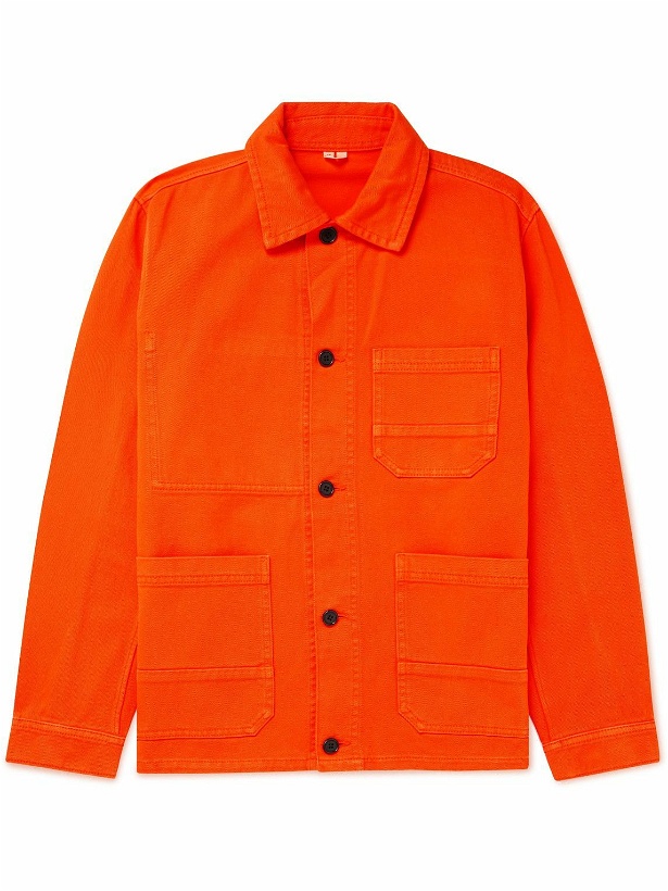 Photo: ARKET - Basim Cotton-Twill Overshirt - Orange