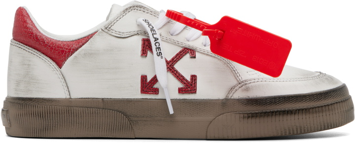 Photo: Off-White White Vulcanized Low Vintage Sneakers