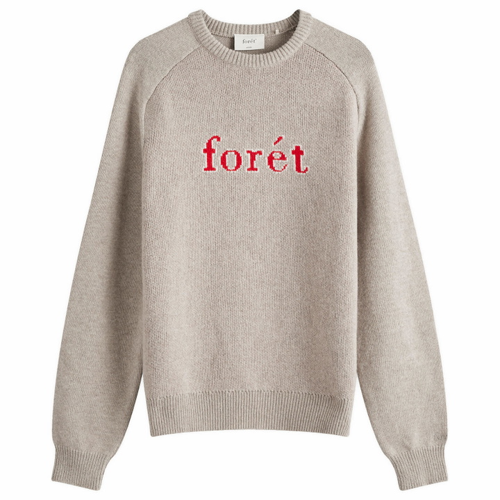 Photo: Foret Men's Meadow Knit Sweatshirt in Khaki