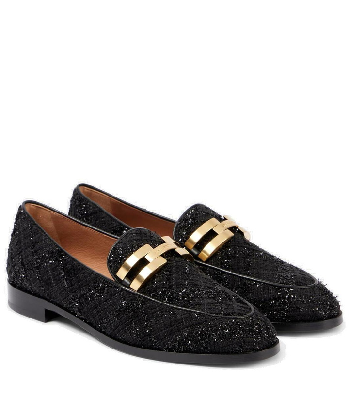 Photo: Aquazzura Brandi bouclé loafers