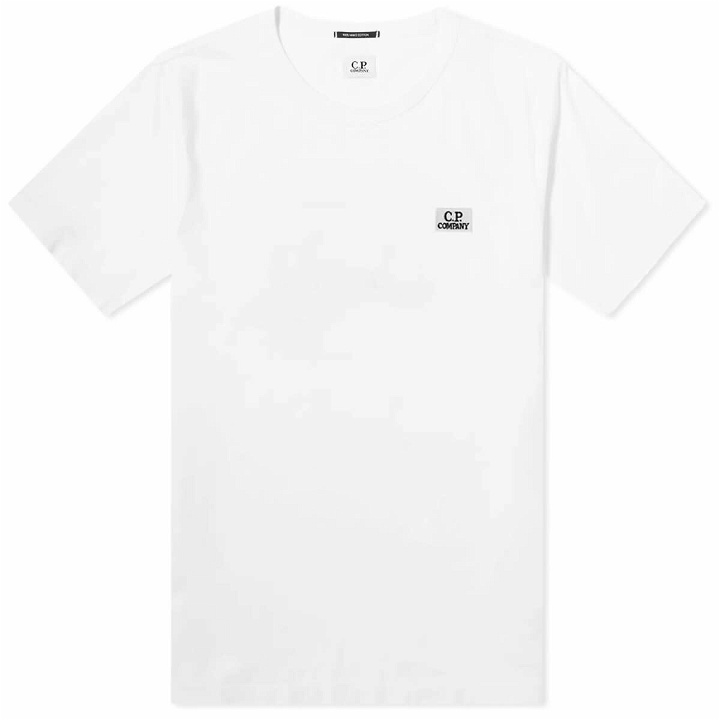 Photo: C.P. Company Men's Patch Logo T-Shirt in Gauze White