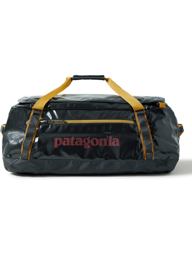 Photo: Patagonia - Black Hole Packable Logo-Print Coated-Ripstop Holdall