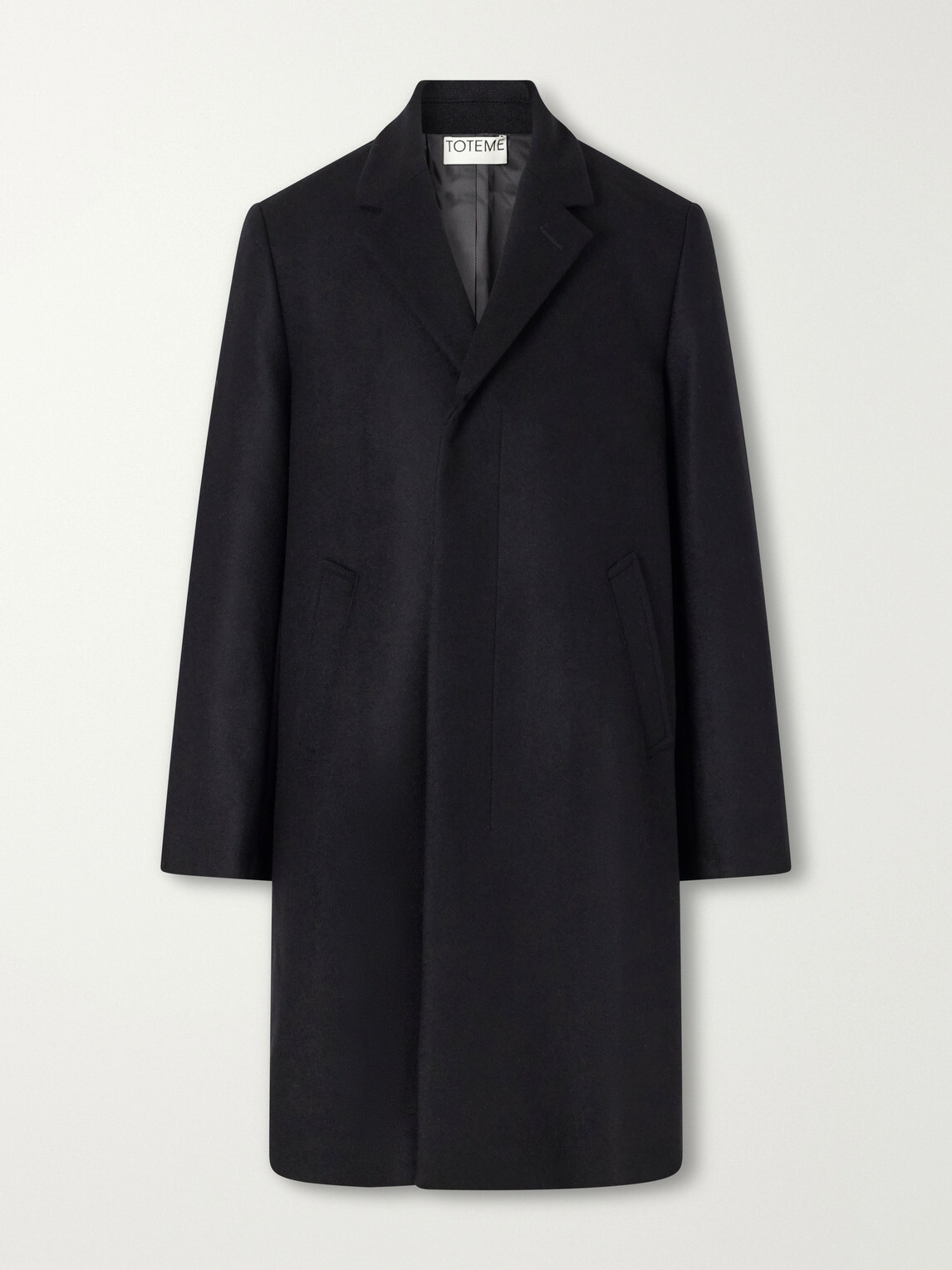 TOTEME - Wool, Cashmere and Silk-Blend Coat - Black
