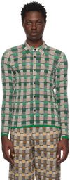 ZANKOV Green & Black Graphic Shirt