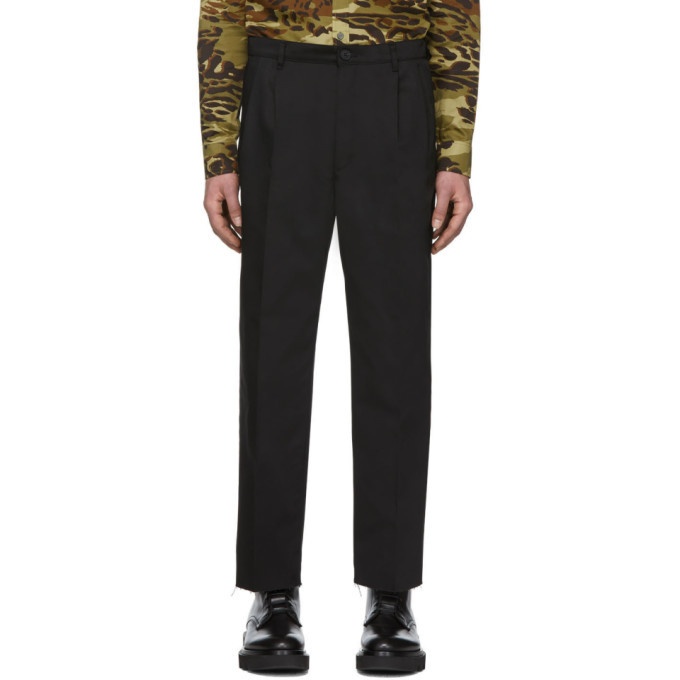 Photo: Givenchy Black Bootcut Chino Trousers
