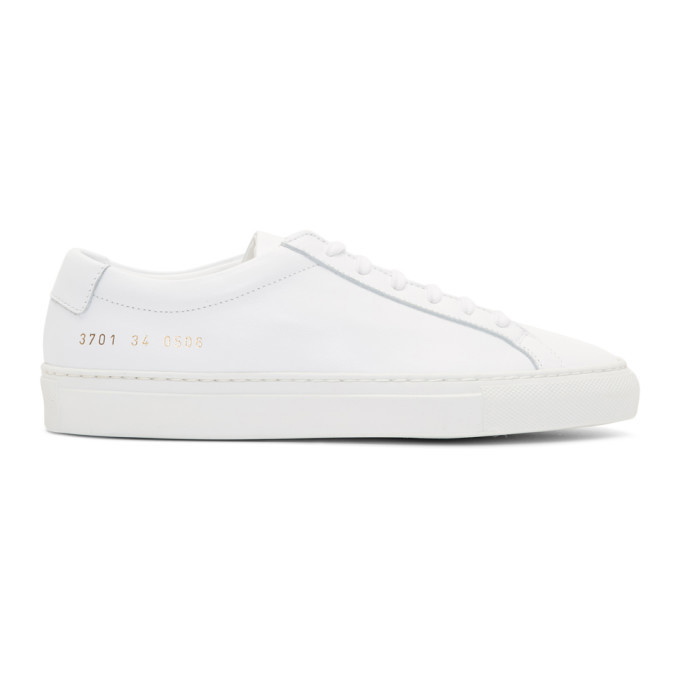 Photo: Woman by Common Projects White Original Achilles Low Sneakers