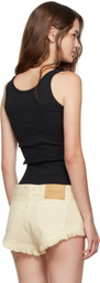 AMIRI Black 'MA' Embroidery Tank Top