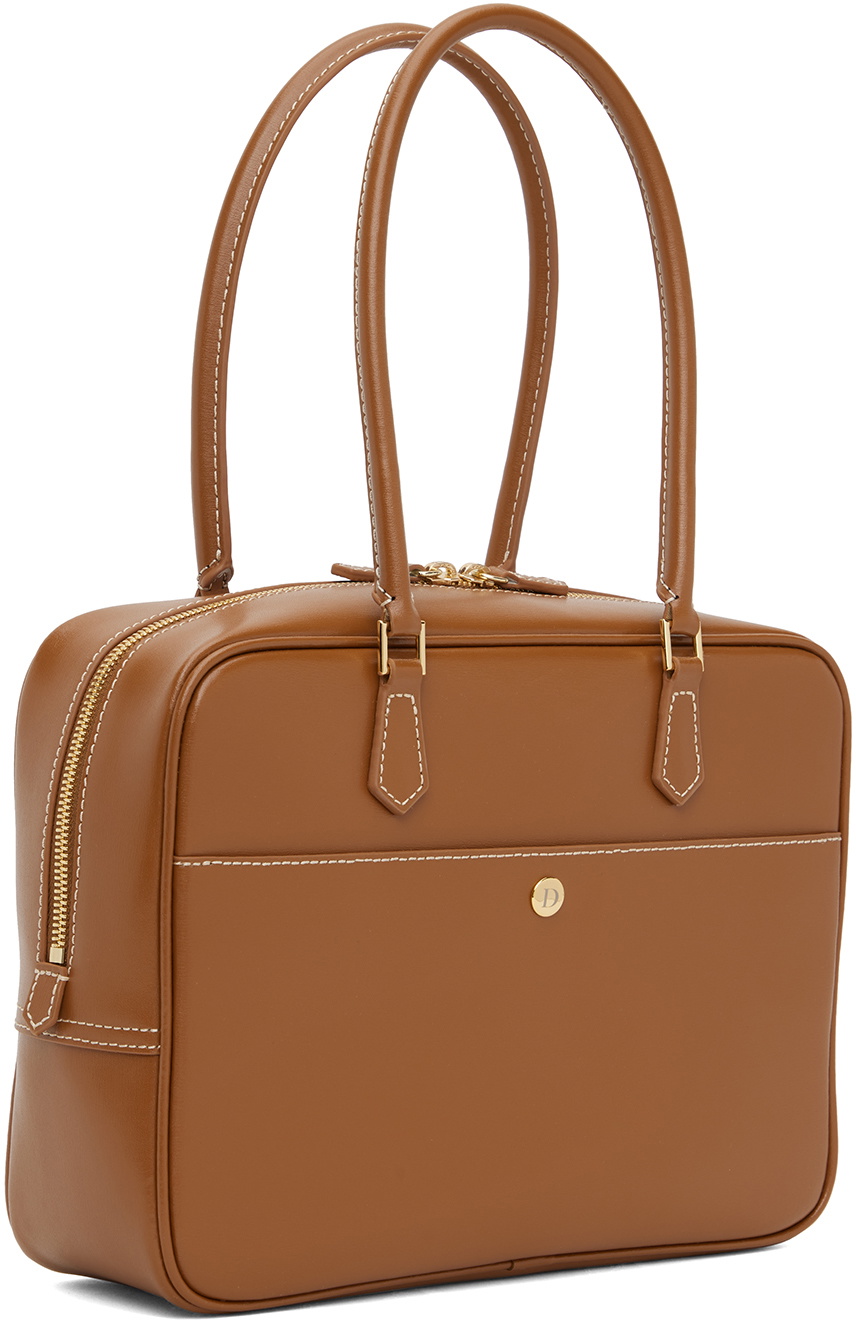 【DUNST】CLASSIC 28 LEATHER BAG TAN Tan Classic 28 Leather Bag by Dunst on Sale