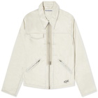 Acne Studios Men's Ondrey Faux Suede Jacket in Beige