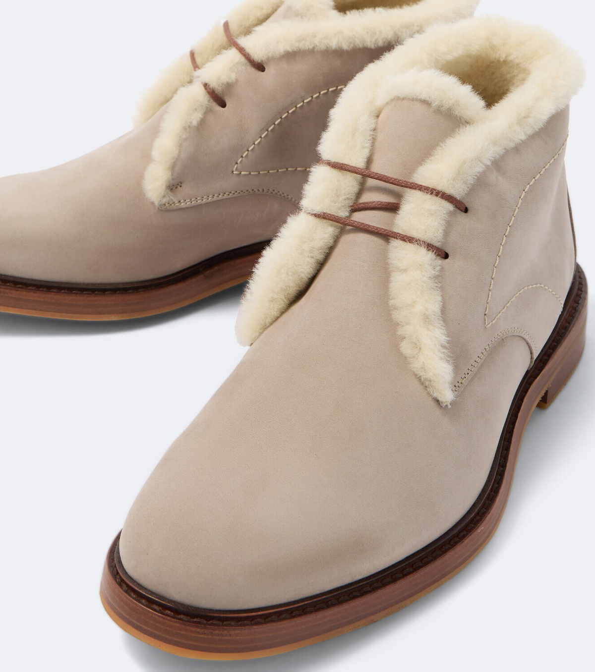 Manolo Blahnik Keswick shearling-lined leather desert boots