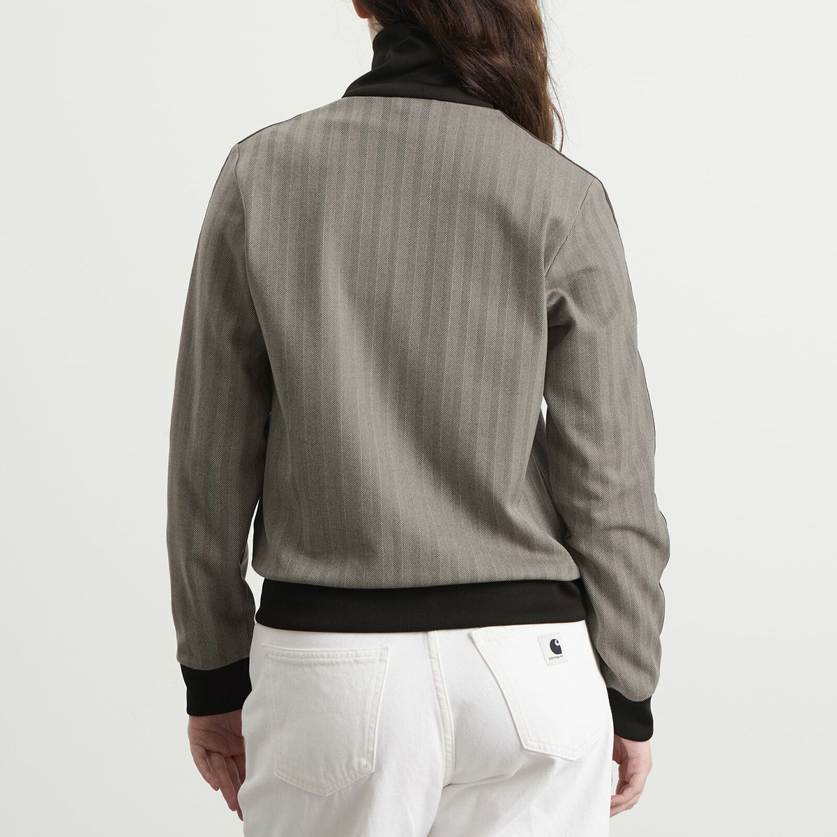 Adidas Women's Tweed Track Top in Light Brown