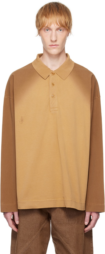 Photo: JW Anderson Tan Long Sleeve Rugby Polo