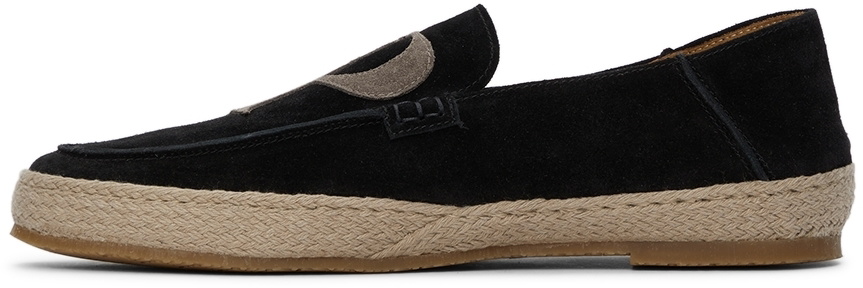 Paul Stuart Black Suede Moc Espadrilles
