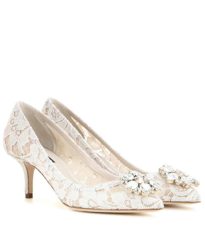 Photo: Dolce&Gabbana Bellucci embellished lace pumps