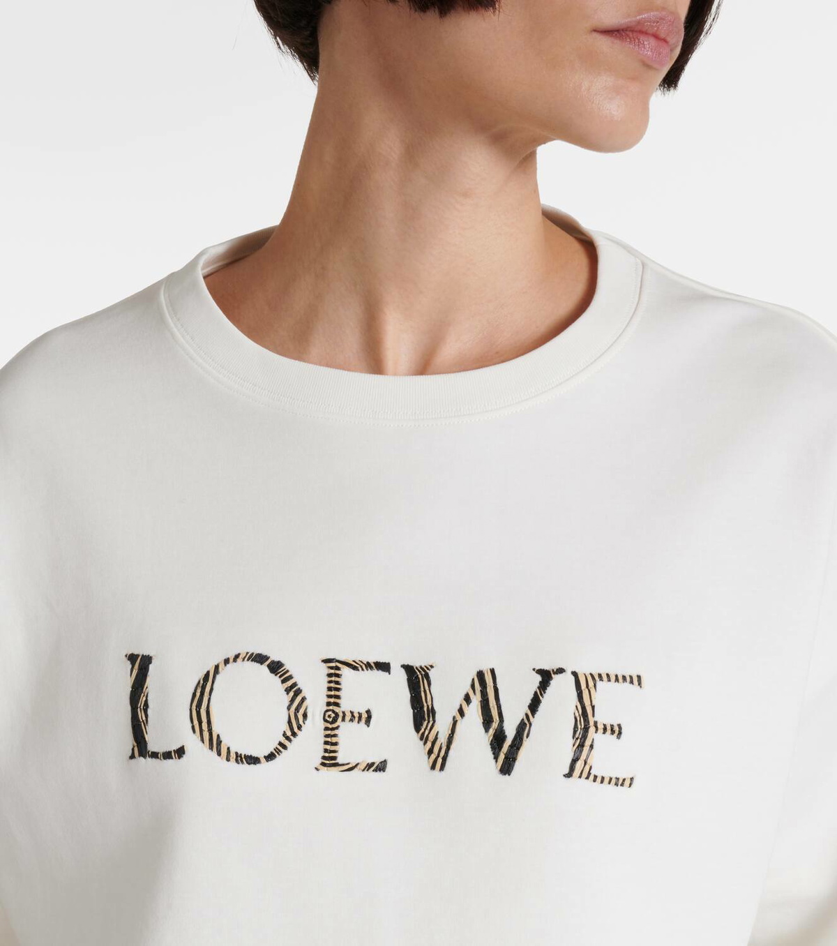 Loewe Paula's Ibiza logo cotton-blend crop top Loewe Loewe Paula's Ibiza logo cotton-blend crop top Loewe