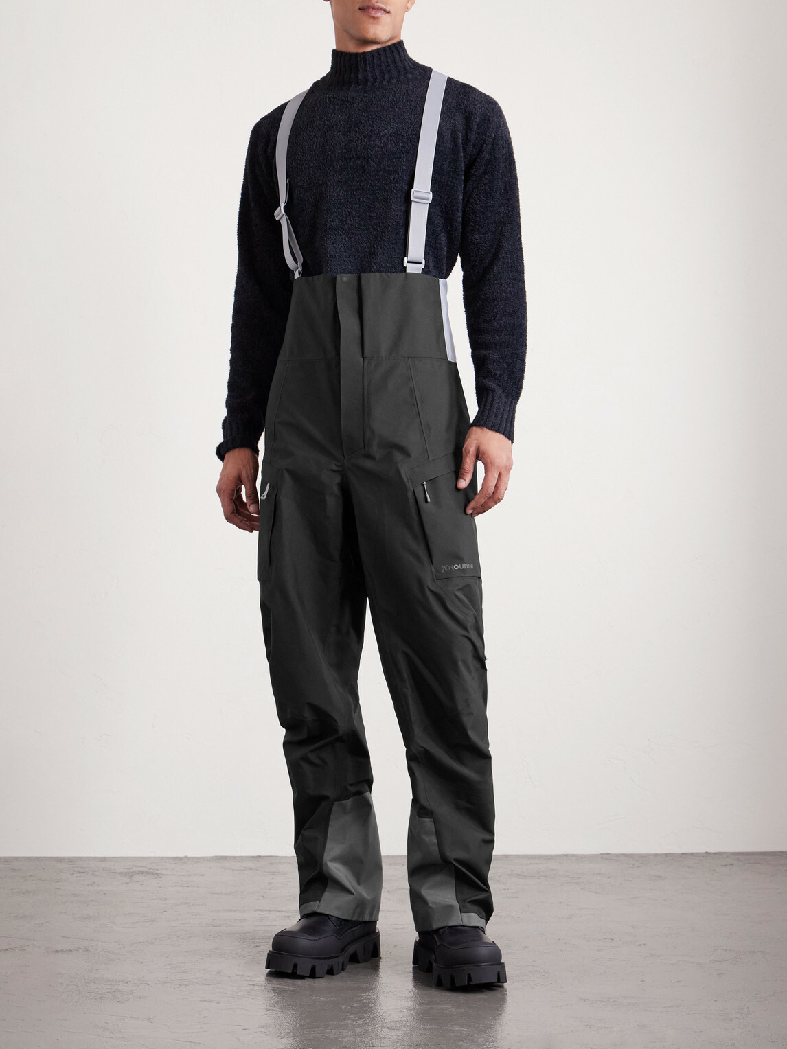Houdini - Rollercoaster Straight-Leg Recycled Ski Salopettes - Black