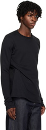 Marina Yee Black Tuck Sweatshirt