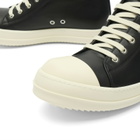 Rick Owens Men's Leather Low Sneaks in Black/Milk/Milk