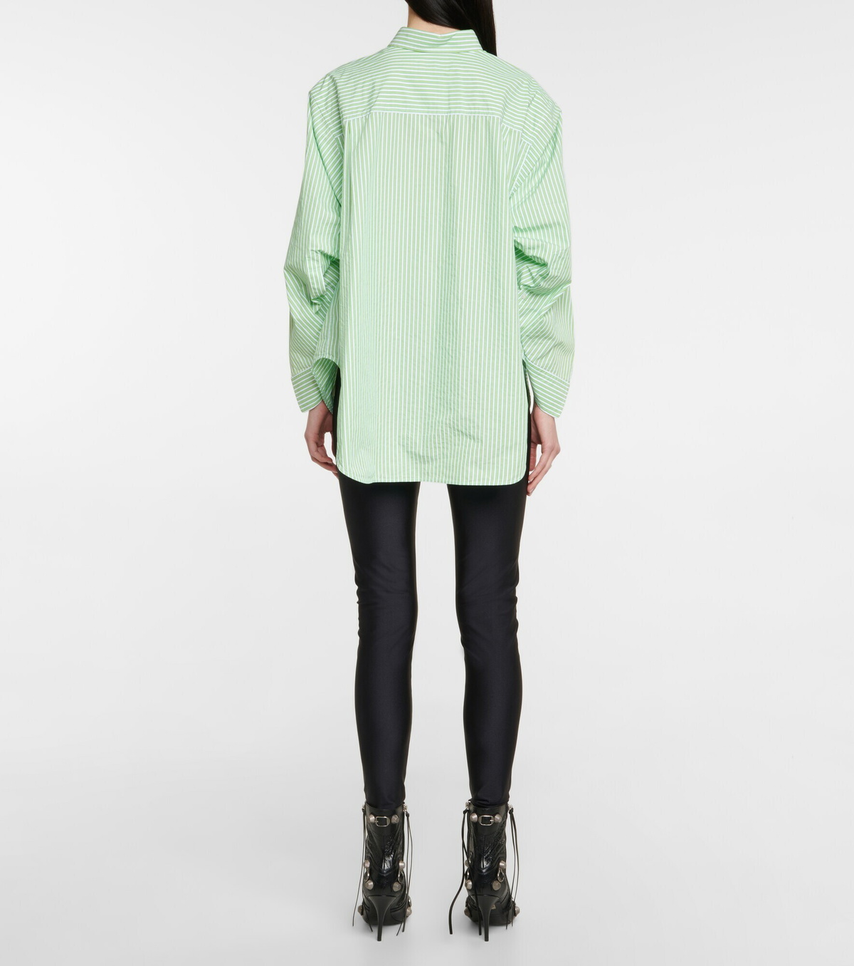 Balenciaga - Twisted Swing BB Corp cotton-blend shirt Balenciaga