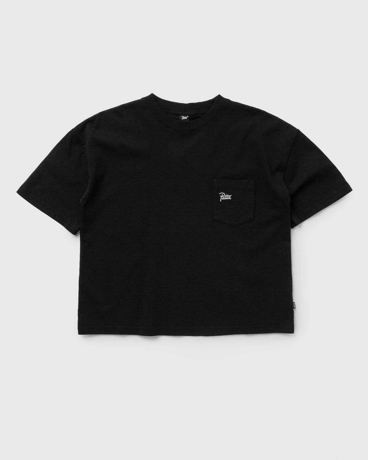 Patta  Basic Boxy Pocket T Shirt Black Shortsleeves