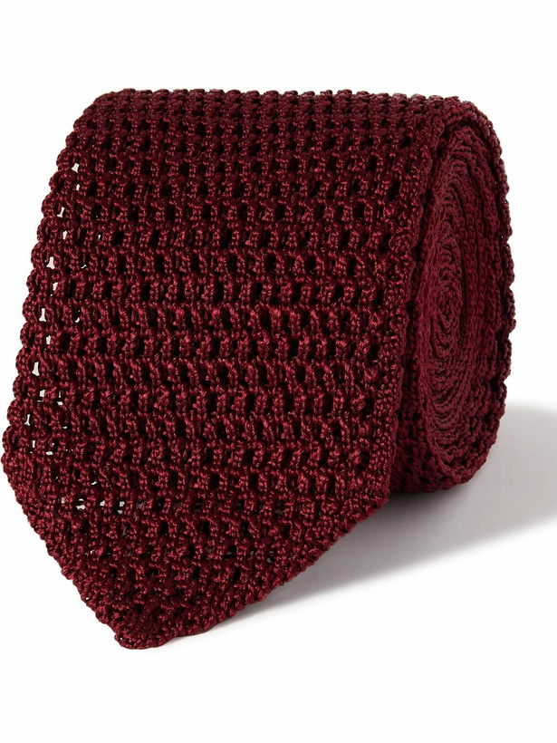 Photo: TOM FORD - 7cm Knitted Silk Tie