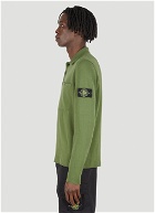 Compass Patch Polo Shirt in Green