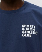 Sporty & Rich Exercise Often T Shirt Blue - Mens - Shortsleeves
