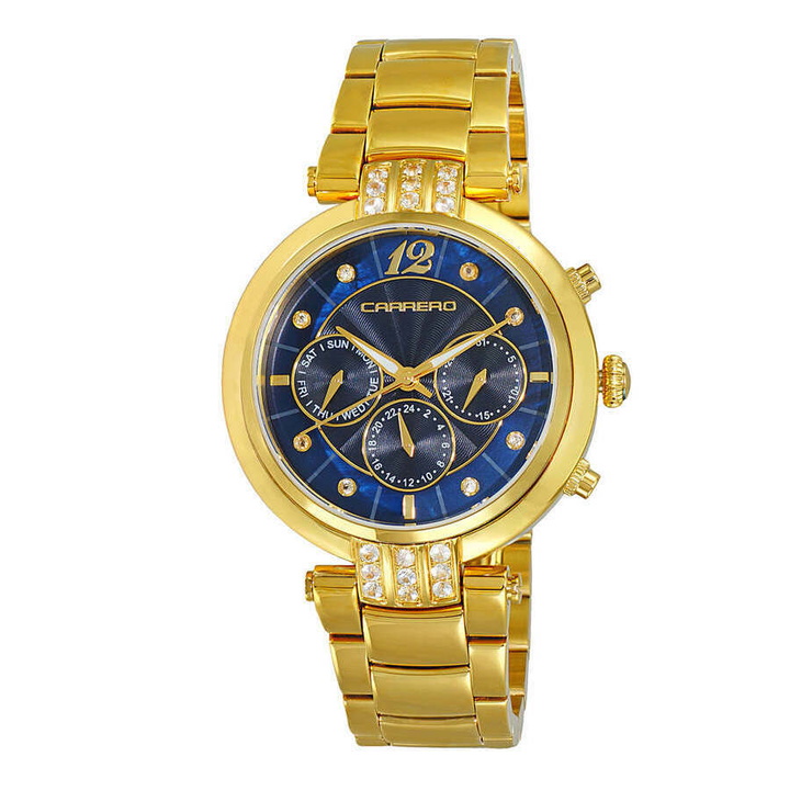 Photo: Torino Carrero Adelina GMT Quartz Blue Dial Ladies Watch CL1G03BUJ