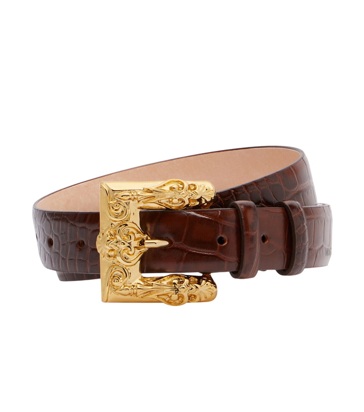 Photo: Magda Butrym Croc-effect leather belt