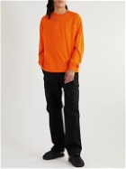 Abc. 123. - Webbing-Trimmed Cotton-Jersey T-Shirt - Orange