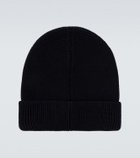 Moncler Logo virgin wool beanie