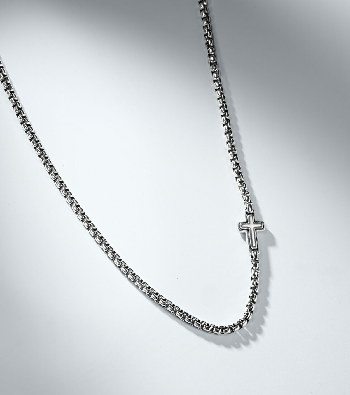 David Yurman Cross Station sterling silver necklace