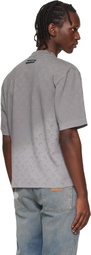 Marine Serre Gray Faded Moon Jersey Relaxed T-shirt