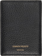 Common Projects Black Leather Card Holder