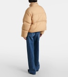 Ami Paris Ami De Cœur technical canvas down jacket